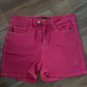 Judy Blue Hot Pink Denim Shorts